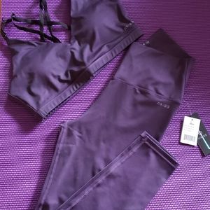 Yoga club matching sports bra and legging set